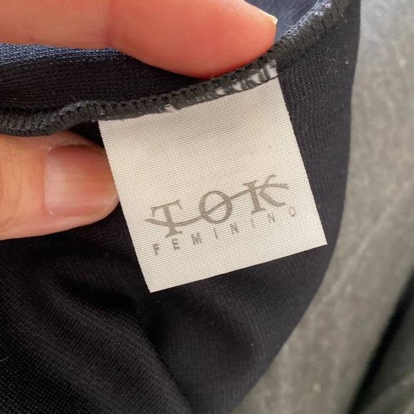 Halter black sleeveless jumpsuit - Picture 6 of 9